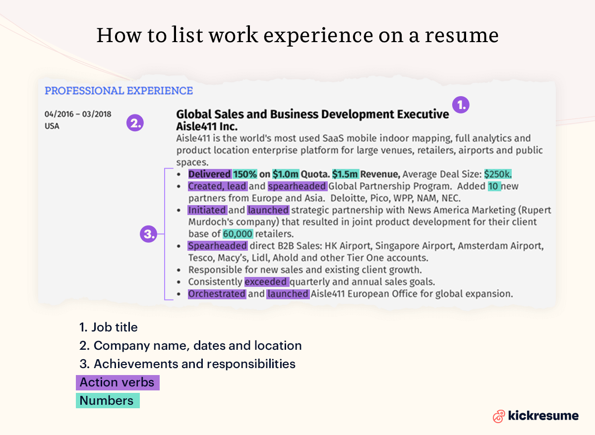 How to explain previous job experience?
