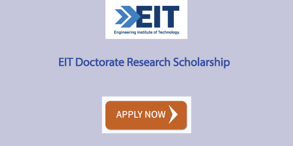 EIT Doctorate Research Scholarship