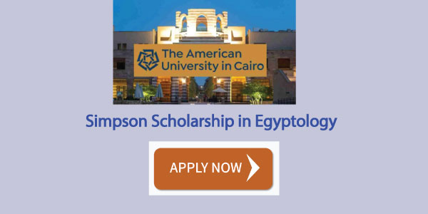 Simpson Scholarship in Egyptology by The American University in Cairo